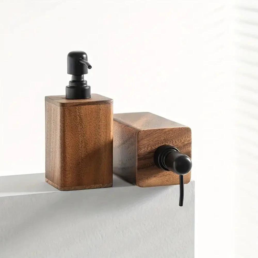 Walnut Aura Lotion & Soap Dispenser by Casa & Beyond
