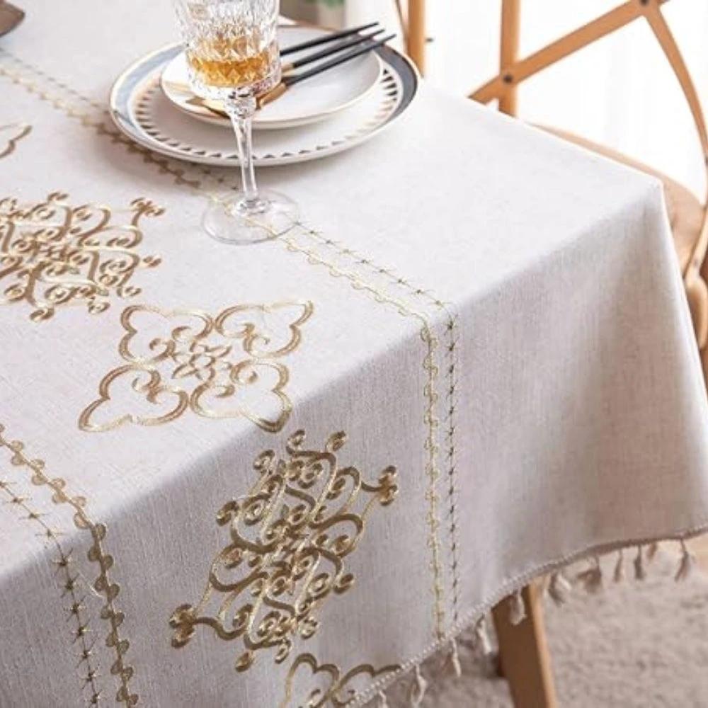 Sorella Luxe Embroidered Tablecloth by Casa & Beyond