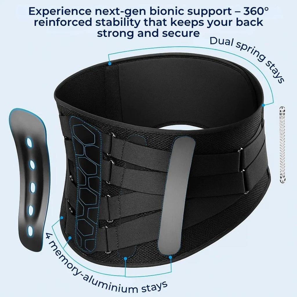 Ultra-Breathable Lumbar Support Belt – Lightweight Stabilising Wrap for Pain Relief & Posture Support Bowlift by Bowlift