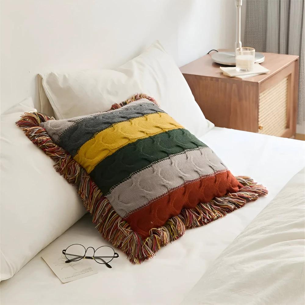 Colorful Radiance Knit Cushion by Casa & Beyond