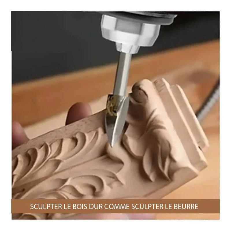 Drill set for wood sculptures by Bowlift