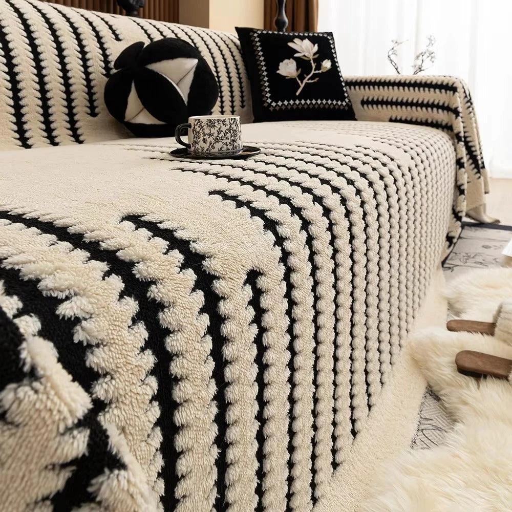Heritage Plush Tufted Sofa Cover by Casa & Beyond