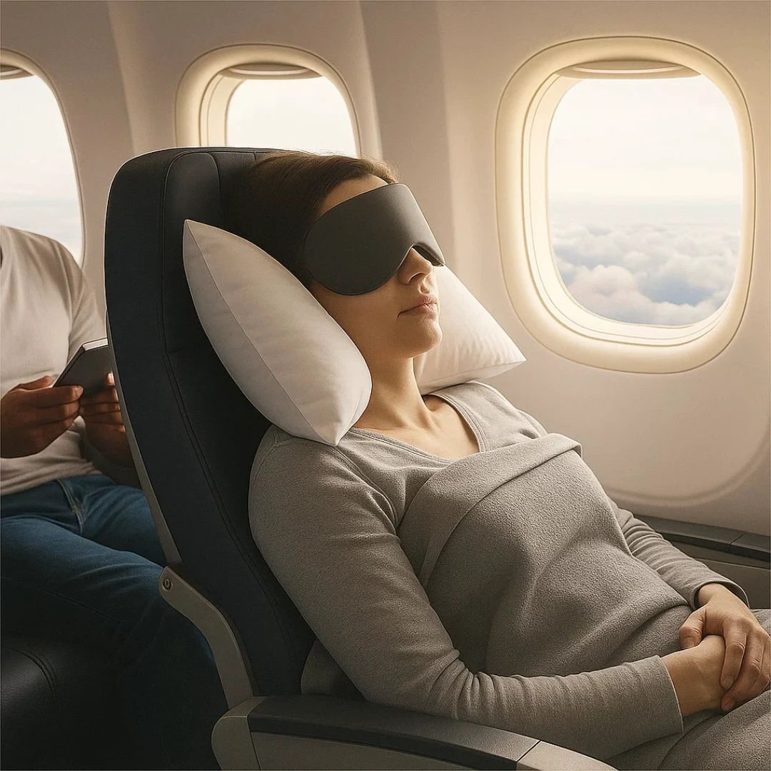 Dual-Temperature Warm and Cool Sides – Full-Coverage Blackout Design – For Travellers and Light-Sensitive Sleepers Bowlift by Bowlift