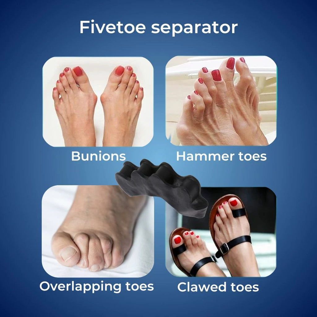 FlexAlign Toe Spacer | Toe Realignment and Pain Relief – Ideal for Bunions - Overlapping Toes - and Foot Comfort Bowlift by Bowlift