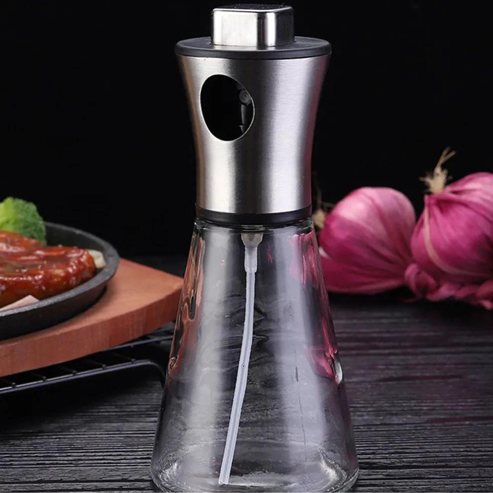 Stainless Crystal Oil Spray Bottle by Casa & Beyond