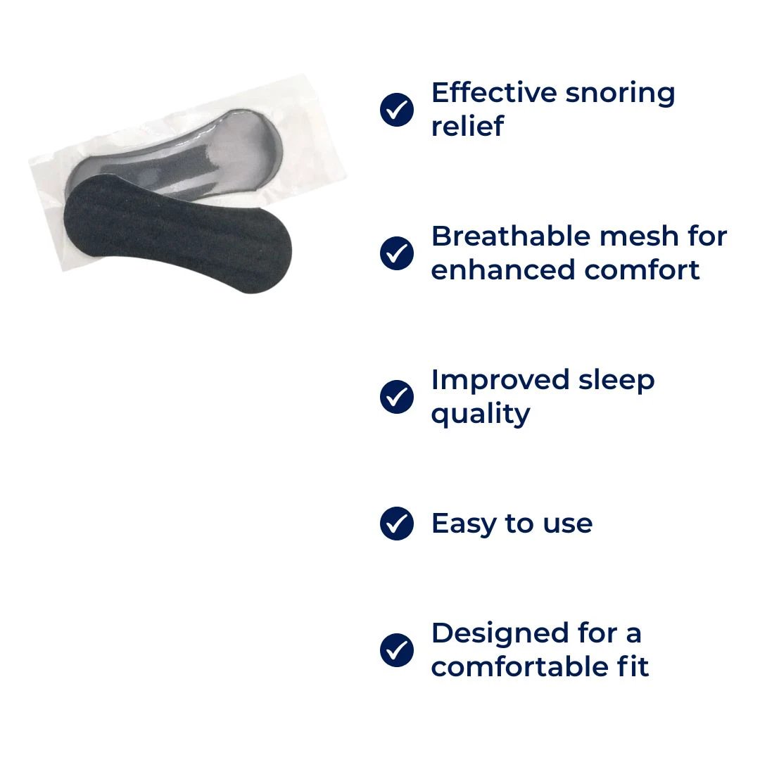 AirEase | Nasal Strips – Snoring Relief – Breathable Mesh – For Restful Sleep Bowlift by Bowlift