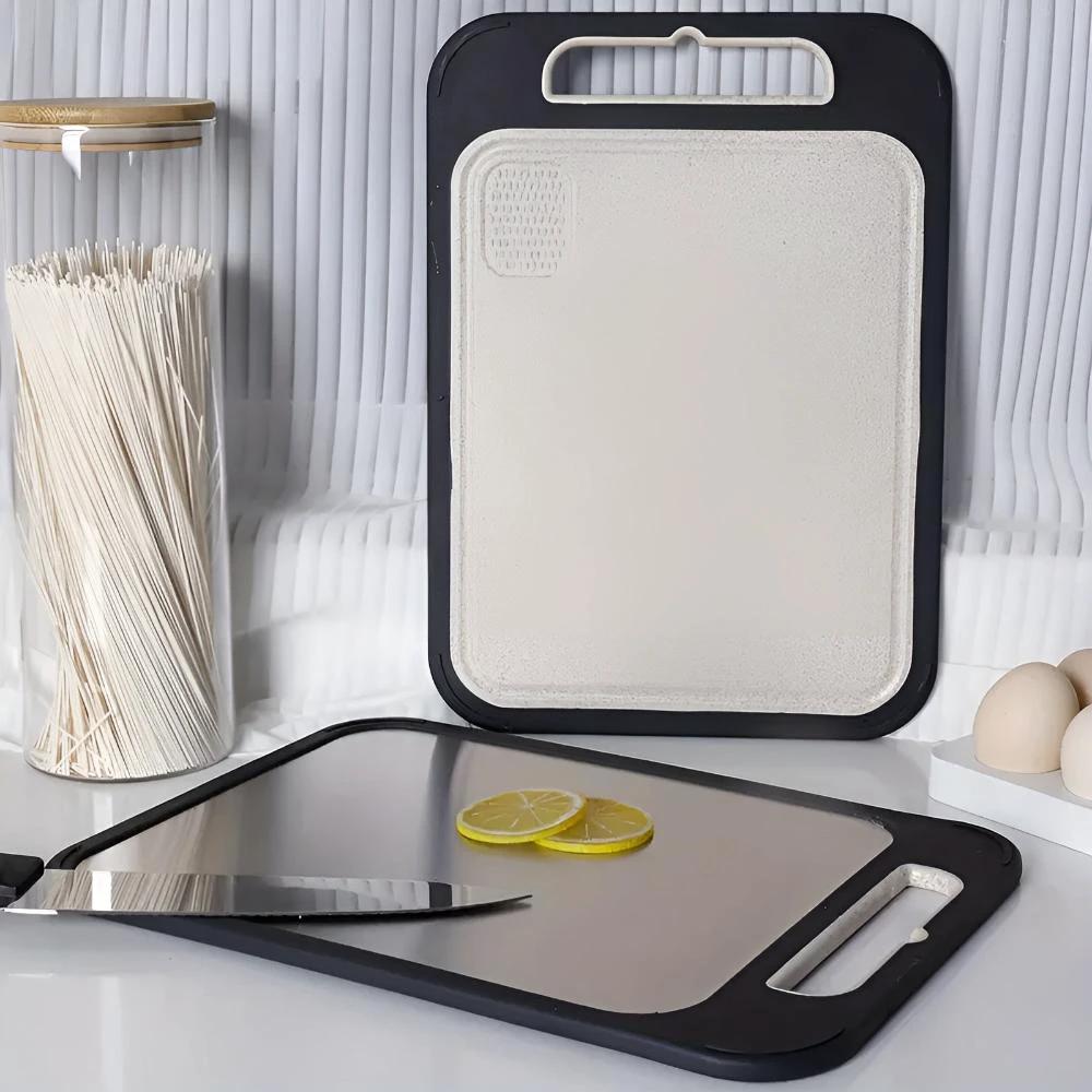 Reversible Stainless Steel Cutting Board by Casa & Beyond