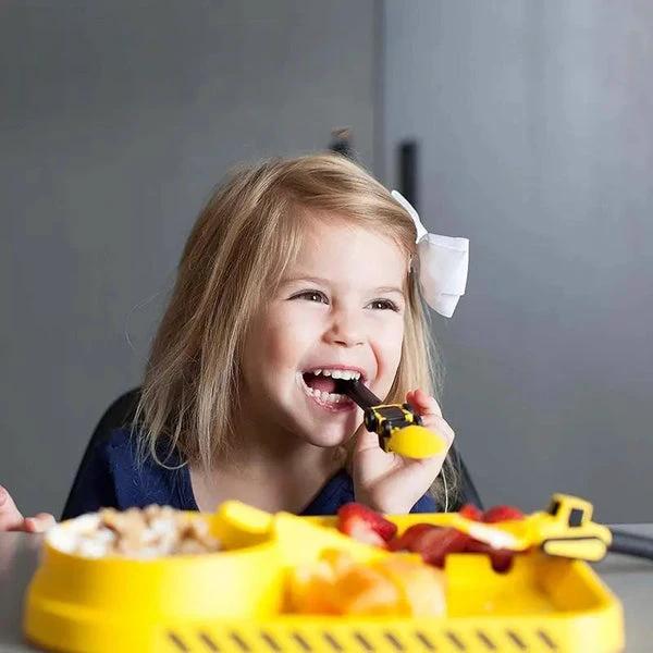 Bulldozer Children's Dinner Set by BowLift