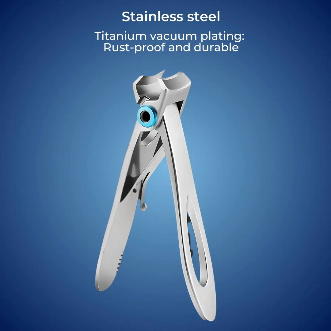 PrecisionTrim Stainless Steel Wide Jaw Nail Clippers | for Thick Nails - Sharp Blades - Ergonomic Design for Easy Nail Clipping Bowlift by Bowlift