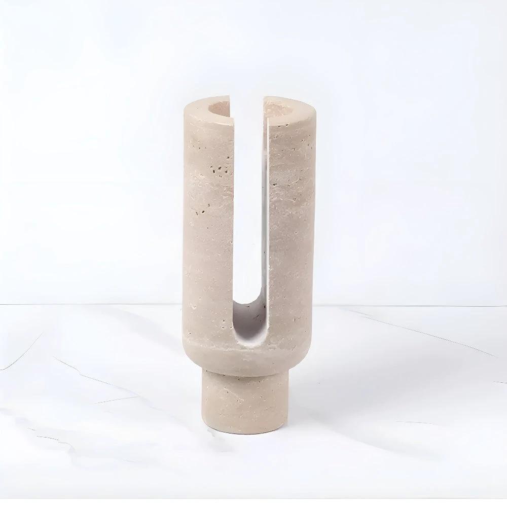 Eclipse Marble Candle Holder by Casa & Beyond