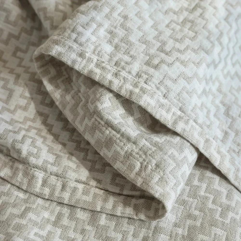 Cozy Maze Pure Cotton Blanket by Casa & Beyond