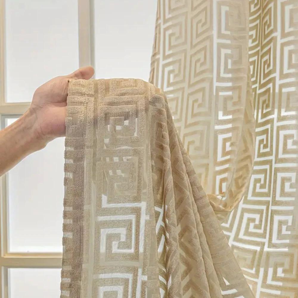 Imperial Maze Embroidered Curtain by Casa & Beyond