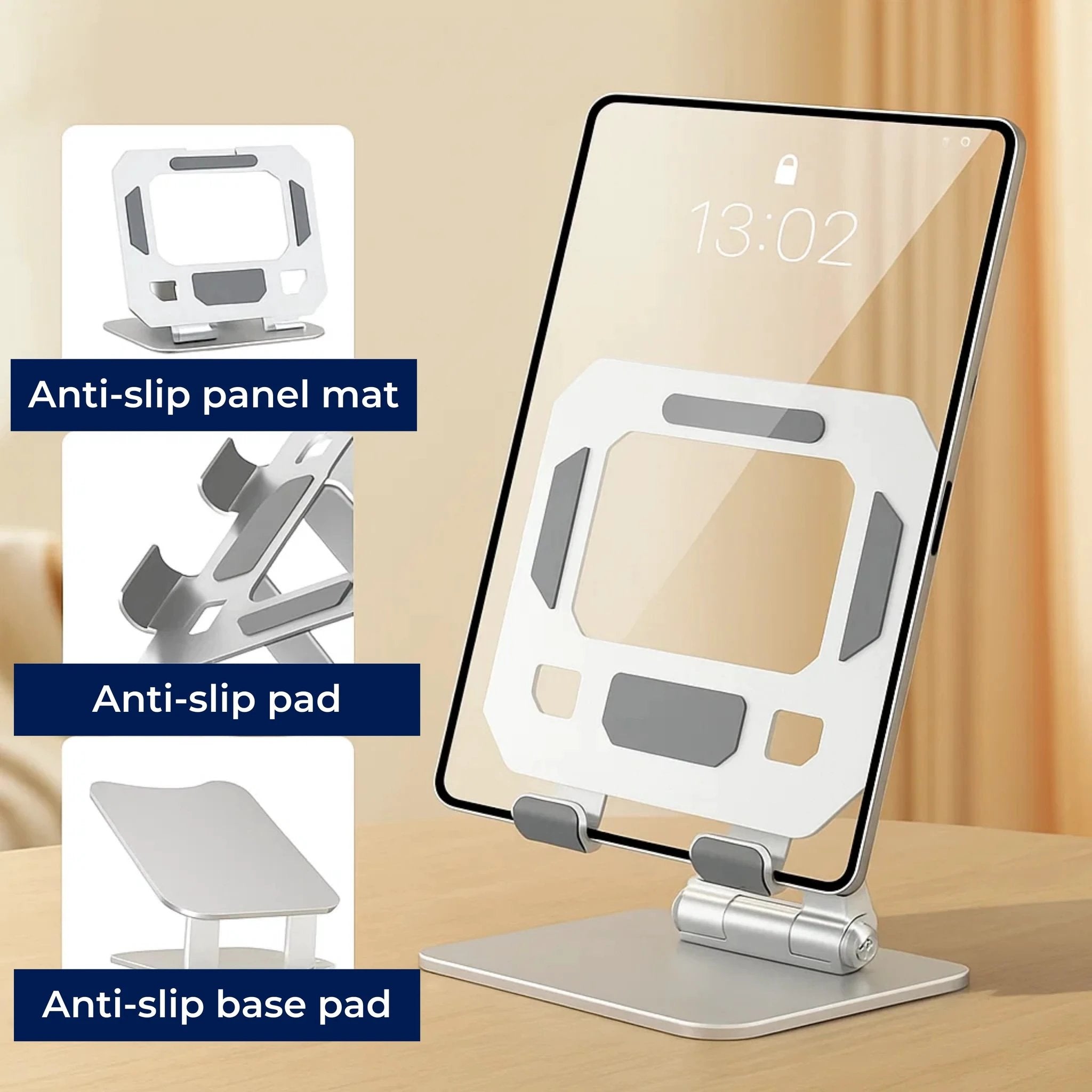 DeskEase | Adjustable Tablet Stand – Ergonomic Comfort – Foldable Anti‑Slip Design – Ideal for Work, Study, Travel & Video Calls Bowlift by Bowlift
