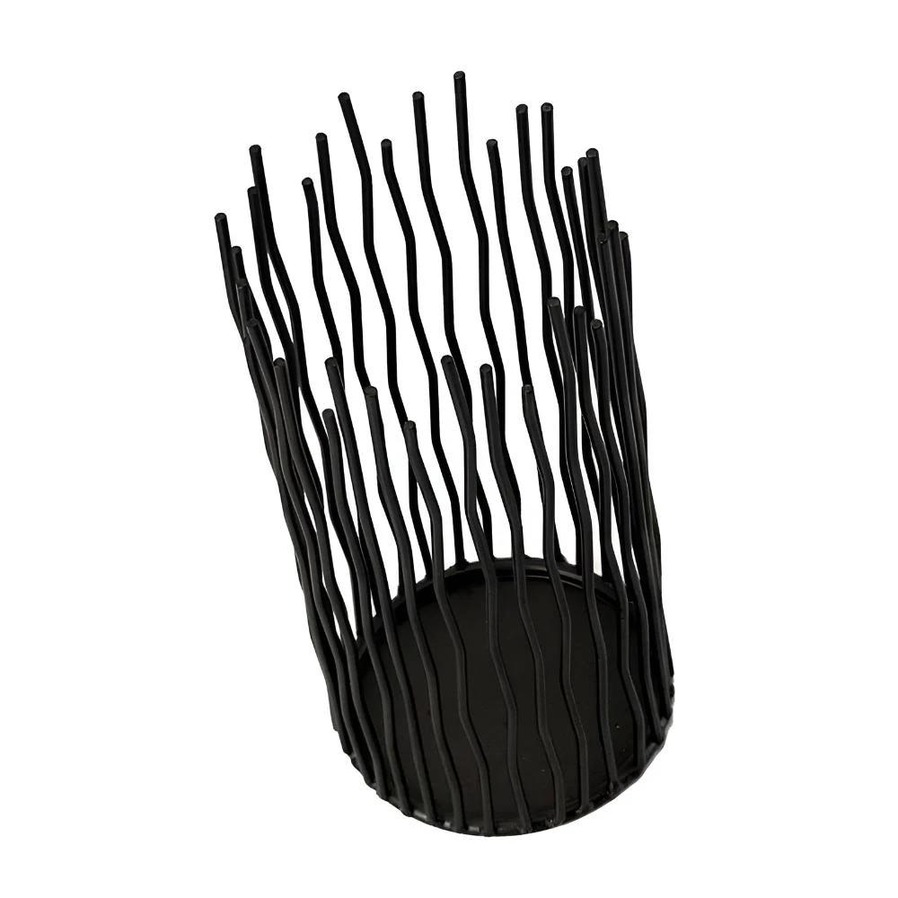 Black Iron Candle Holder Desk by Casa & Beyond