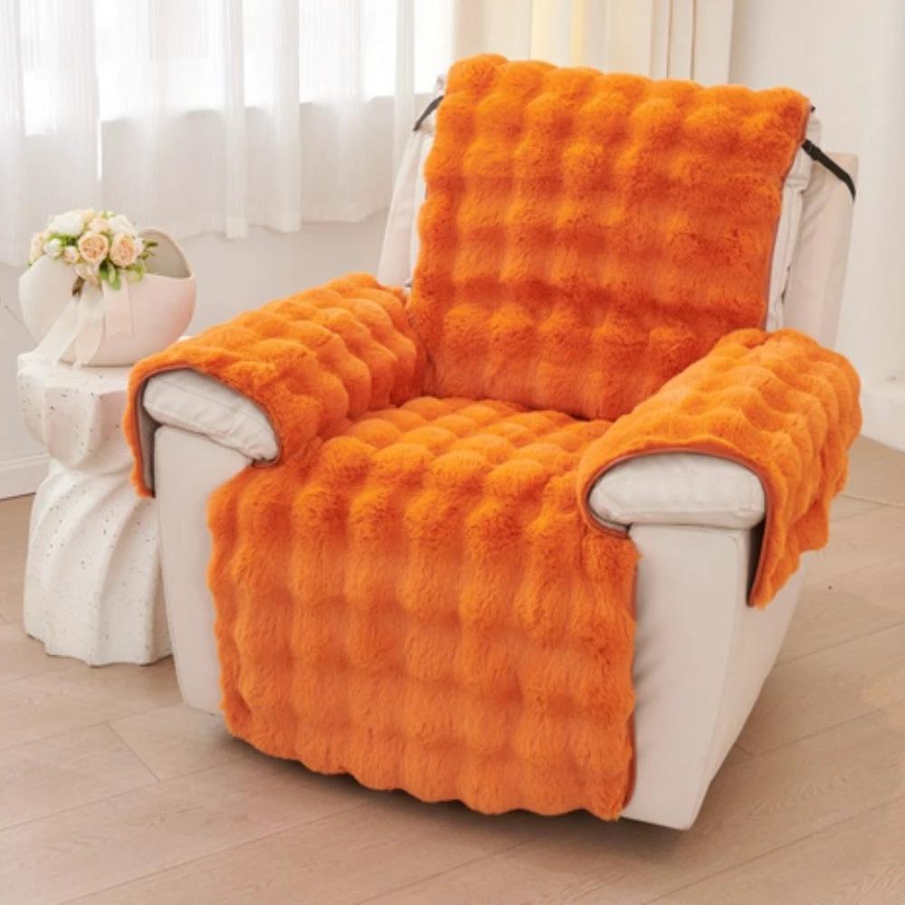 Faux Fur Recliner Sofa Cover by Casa & Beyond