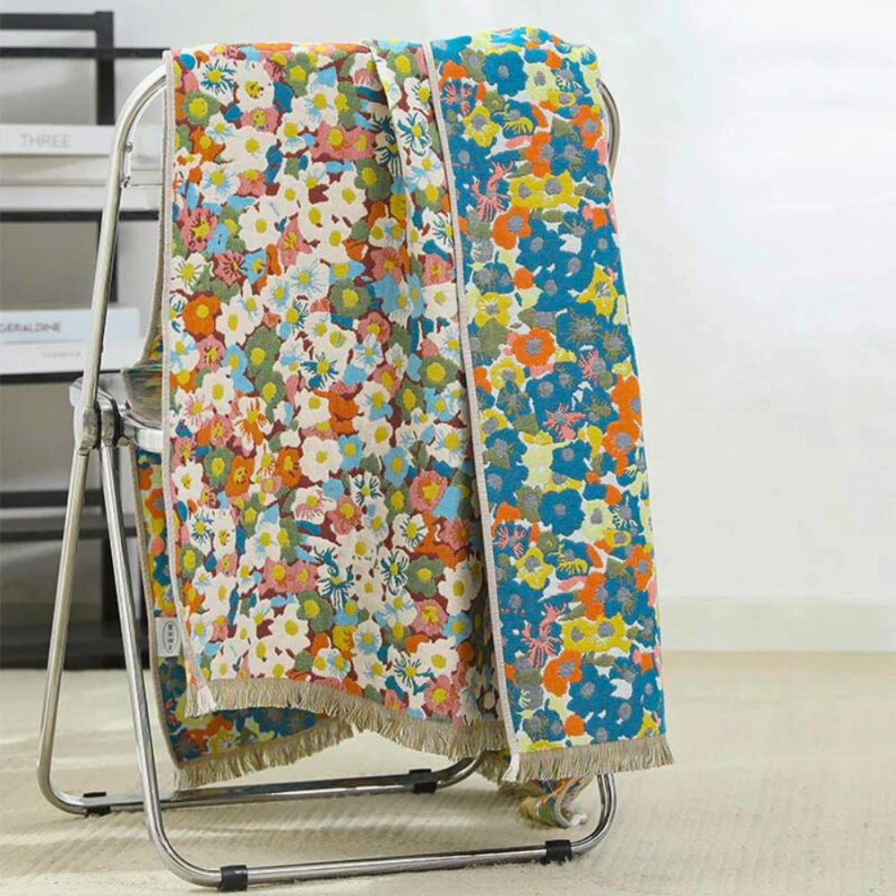 Opulent Flora Reversible Towel by Casa & Beyond