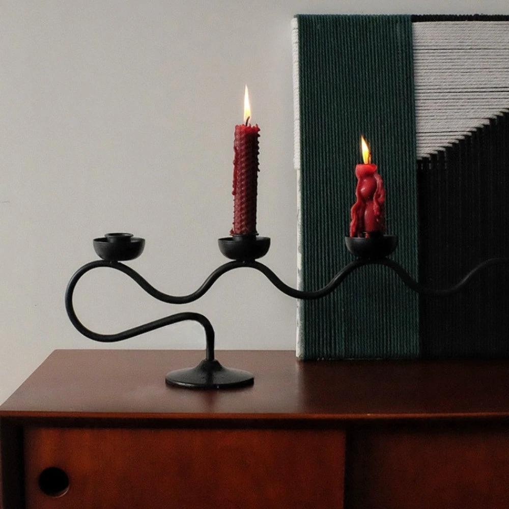 Tri Iron Twisted Candle Holder by Casa & Beyond