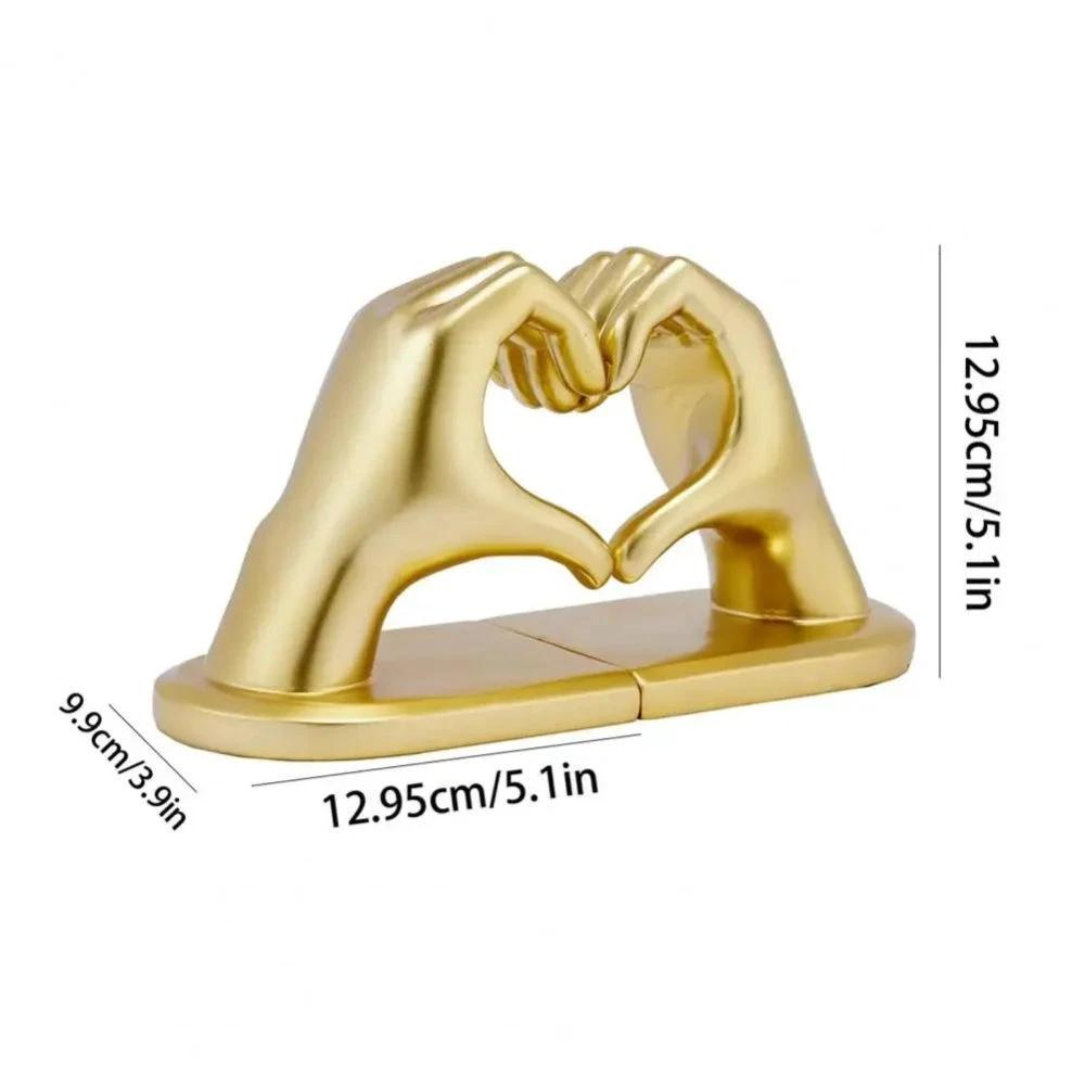 Amora Resin Love Gesture Bookends by Casa & Beyond