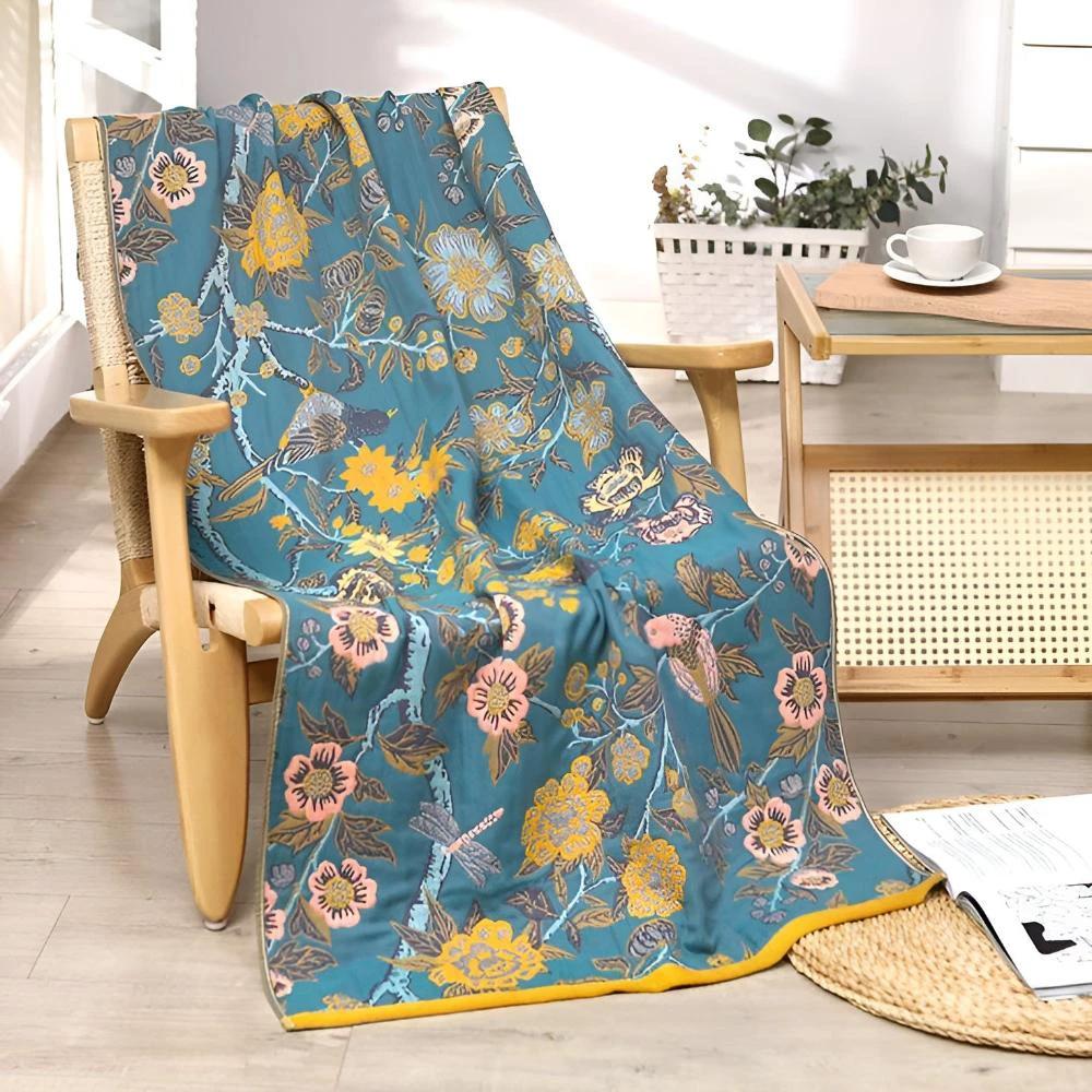 Hibiscus Reversible Bath Towel by Casa & Beyond