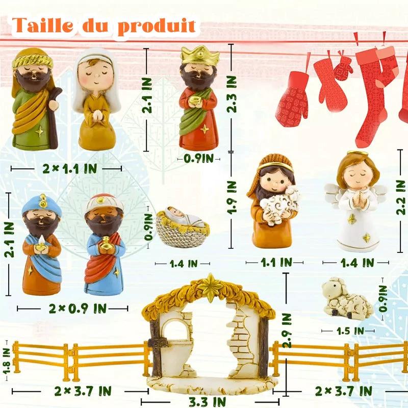 Christmas nativity scene 24 days by Bowlift