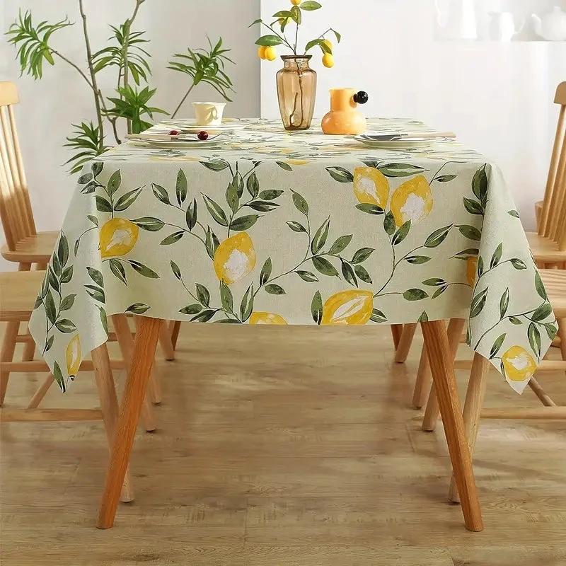 Lemon Leaf Tablecloth by Casa & Beyond