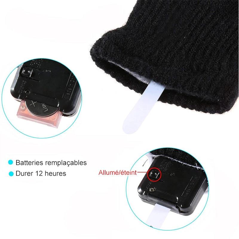 Leather Gloves Finger Lights 3 Colors 6 Modes by Bowlift