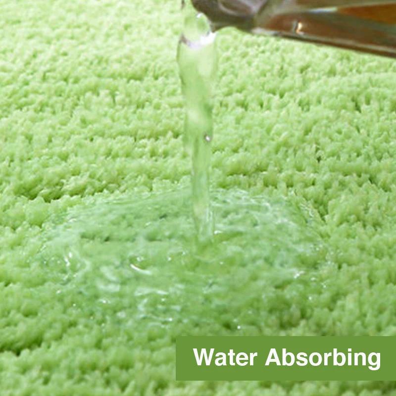 Feblilac Solid Color Tufted Bath Mat, Multiple Sizes Bath Mat, Pure Non-Slip Bath Mat by BowLift