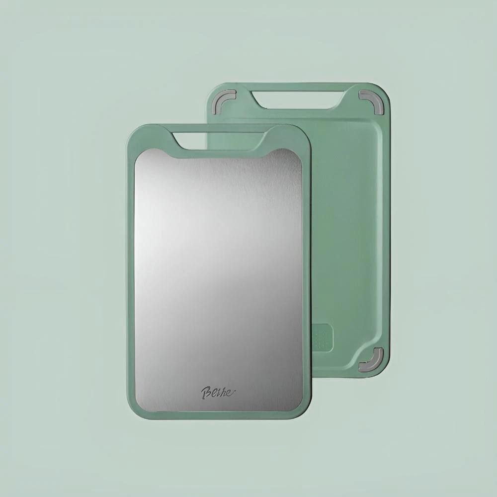 Stylish Double-Sided Stainless Steel Chopping Board by Casa & Beyond