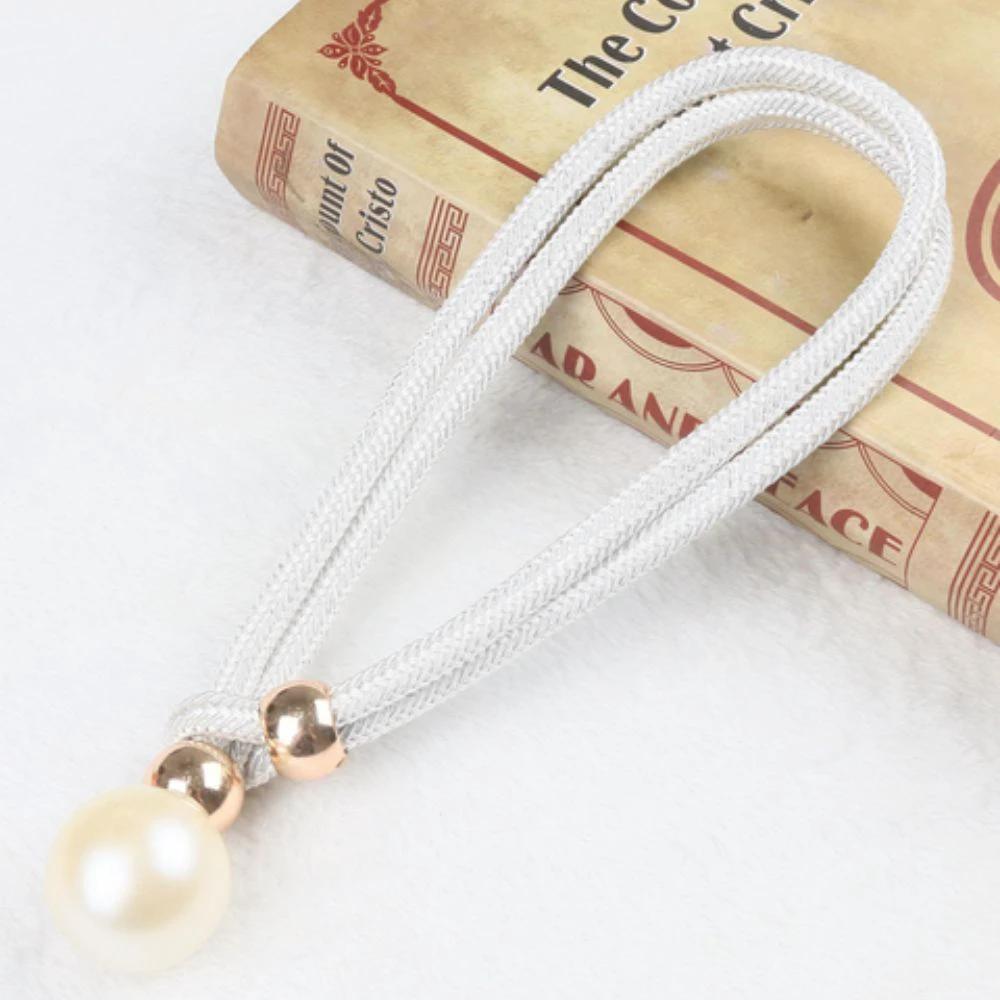 Lustrous Pearl Curtain Tie Back | 2 Pcs Set by Casa & Beyond