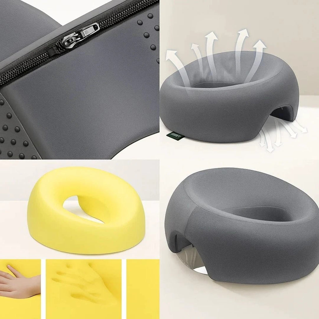 FaceEase | Face‑Down Pillow – Pressure Relief Support – Contoured Memory Foam – Ideal for Massage Beauty & Stomach Sleeping Bowlift by Bowlift