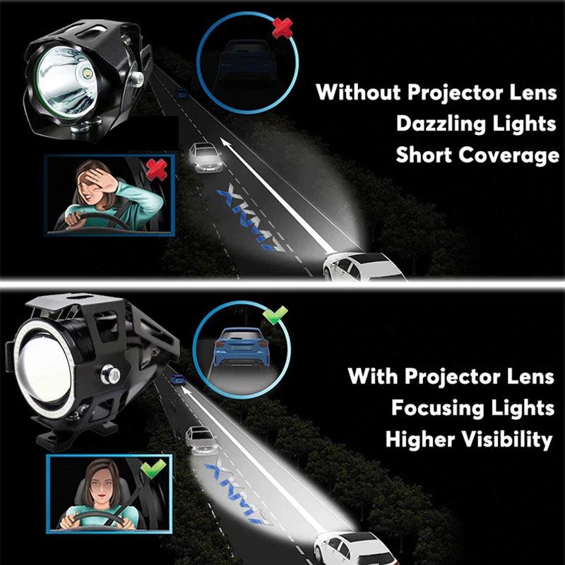 Motorcycle Driving Light LED Auxiliary Light by BowLift