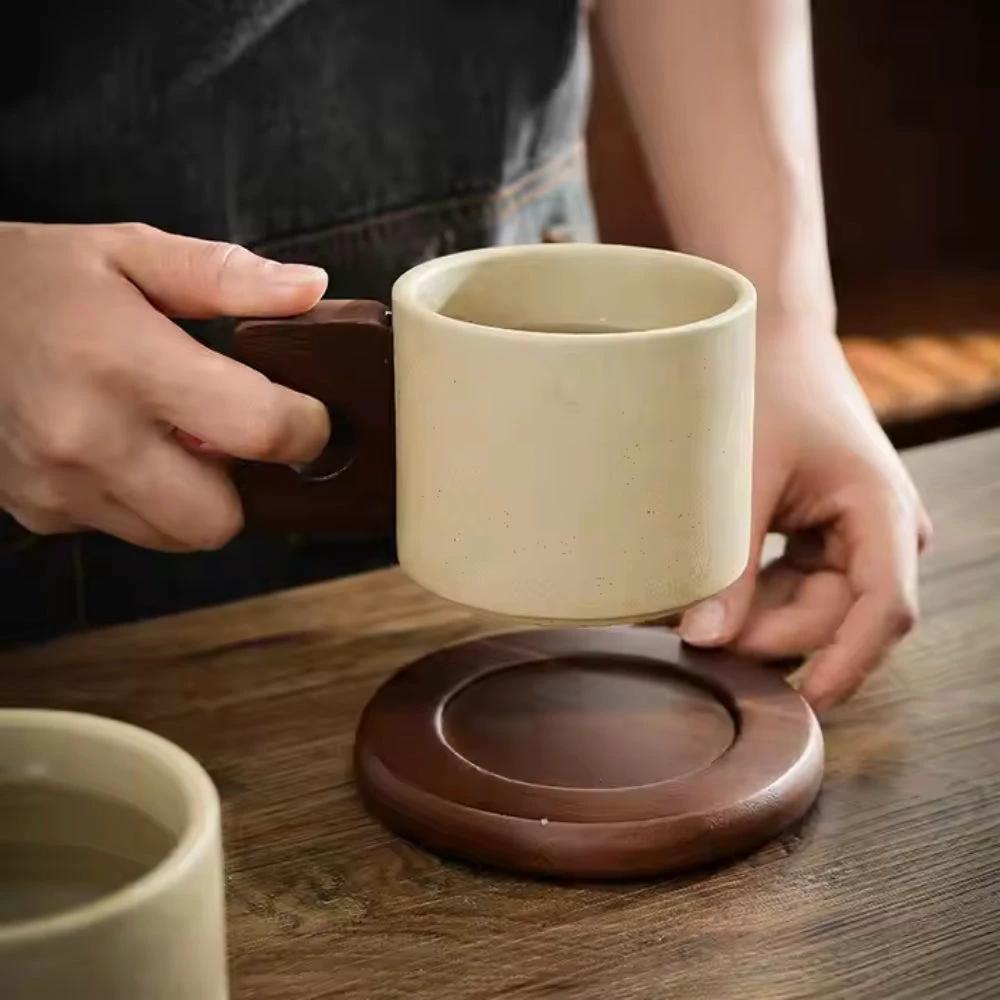 Modernist Ceramic Wooden Pallet Mug by Casa & Beyond