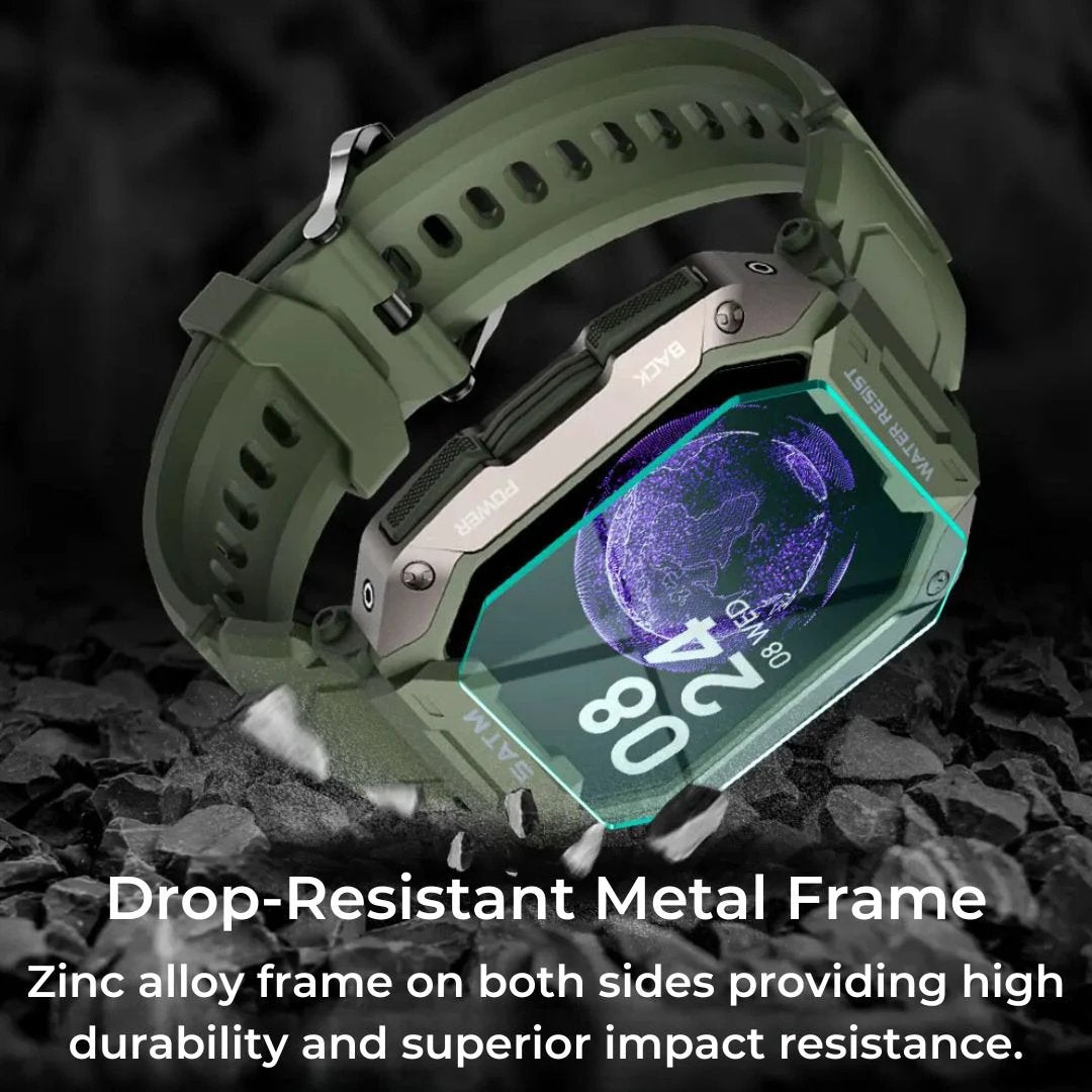 TactiX ARMY Series Smartwatch With Military Design | Durable GPS - Fitness Tracker - for Outdoor Adventures - Military Personnel and Tactical Use Bowlift by Bowlift