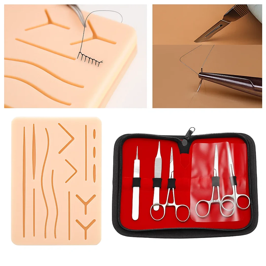Durable Multi-Layer Silicone Pad with Tools – Tear-Resistant Reusable Training for Medical Students Bowlift by Bowlift