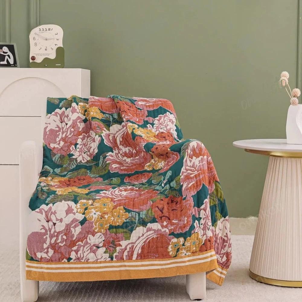 Tropical Breeze Cotton Blanket by Casa & Beyond