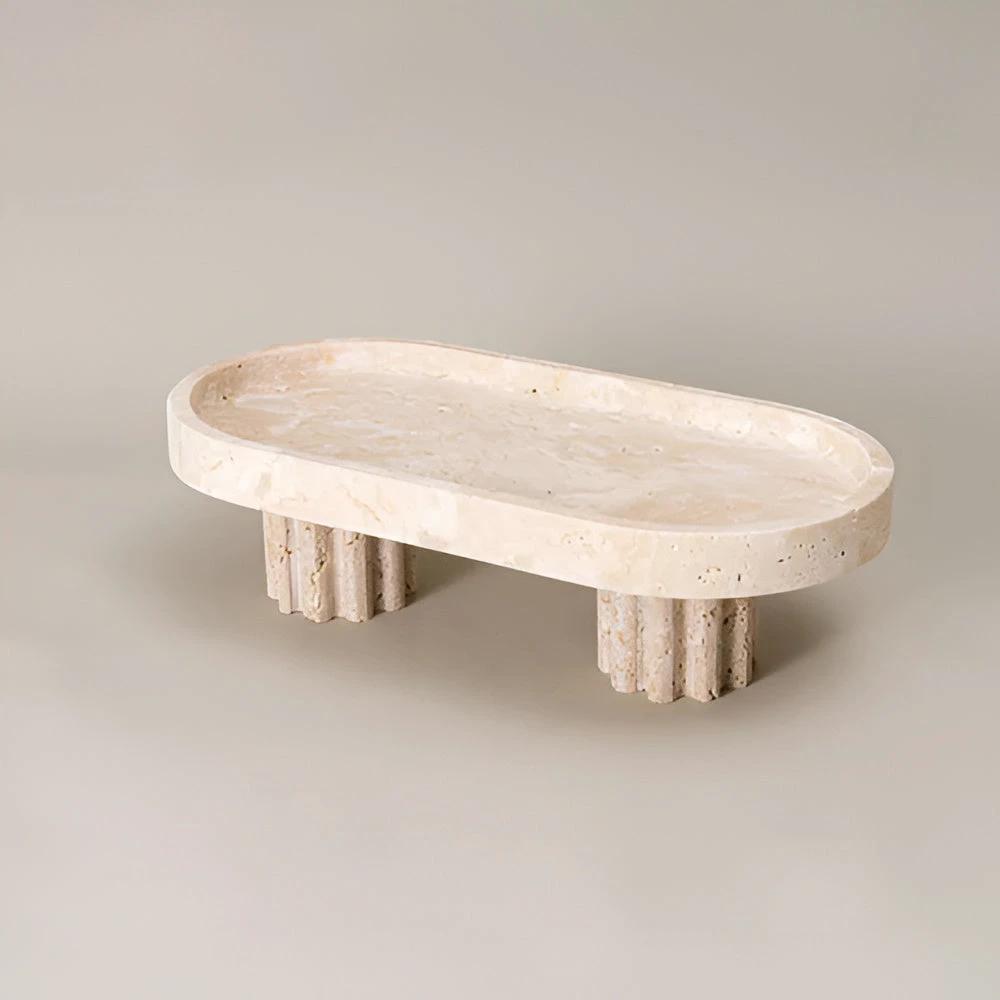 Pietra Natural Travertine Tray by Casa & Beyond