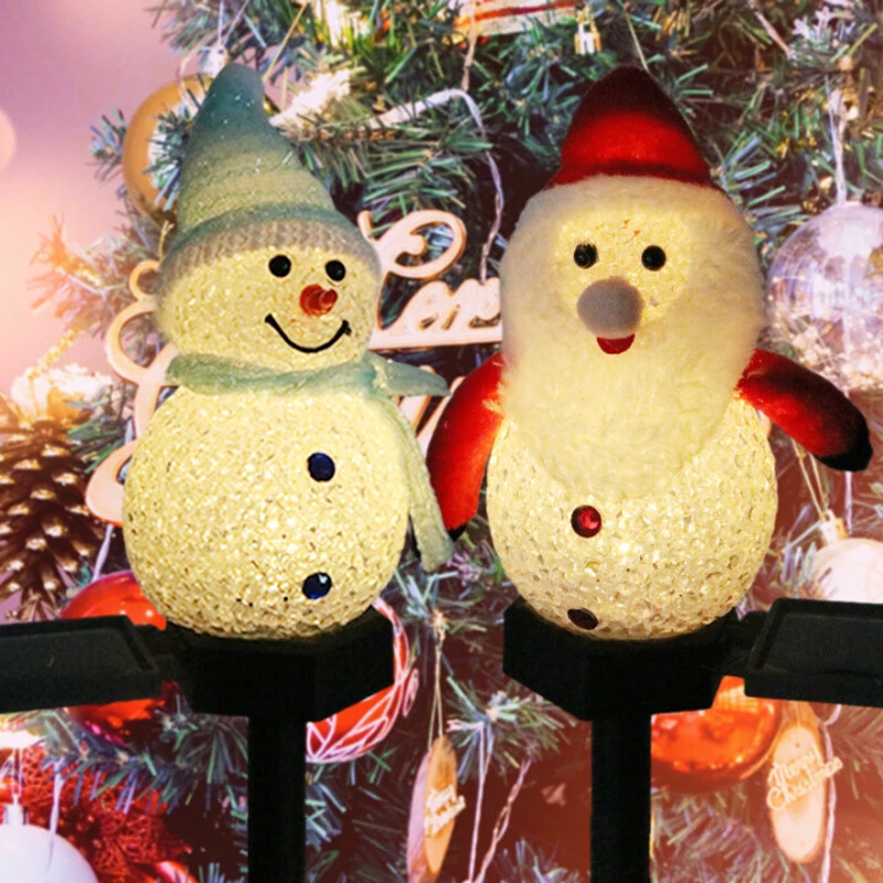 Solar light snowman by Bowlift