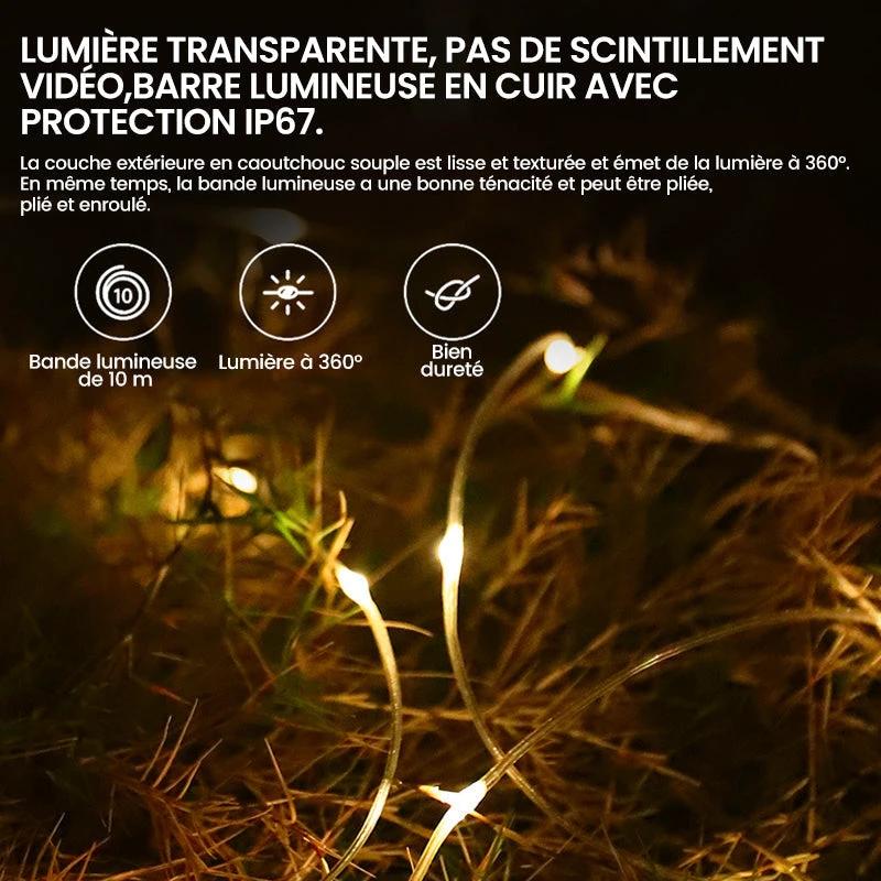 Portable, expandable, waterproof string lights for outdoor use by Bowlift