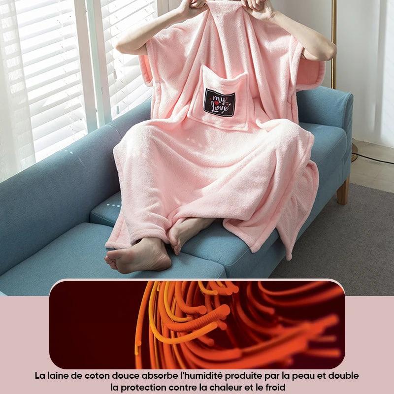 Terry bathrobe made of soft cotton fabric Girly by Bowlift