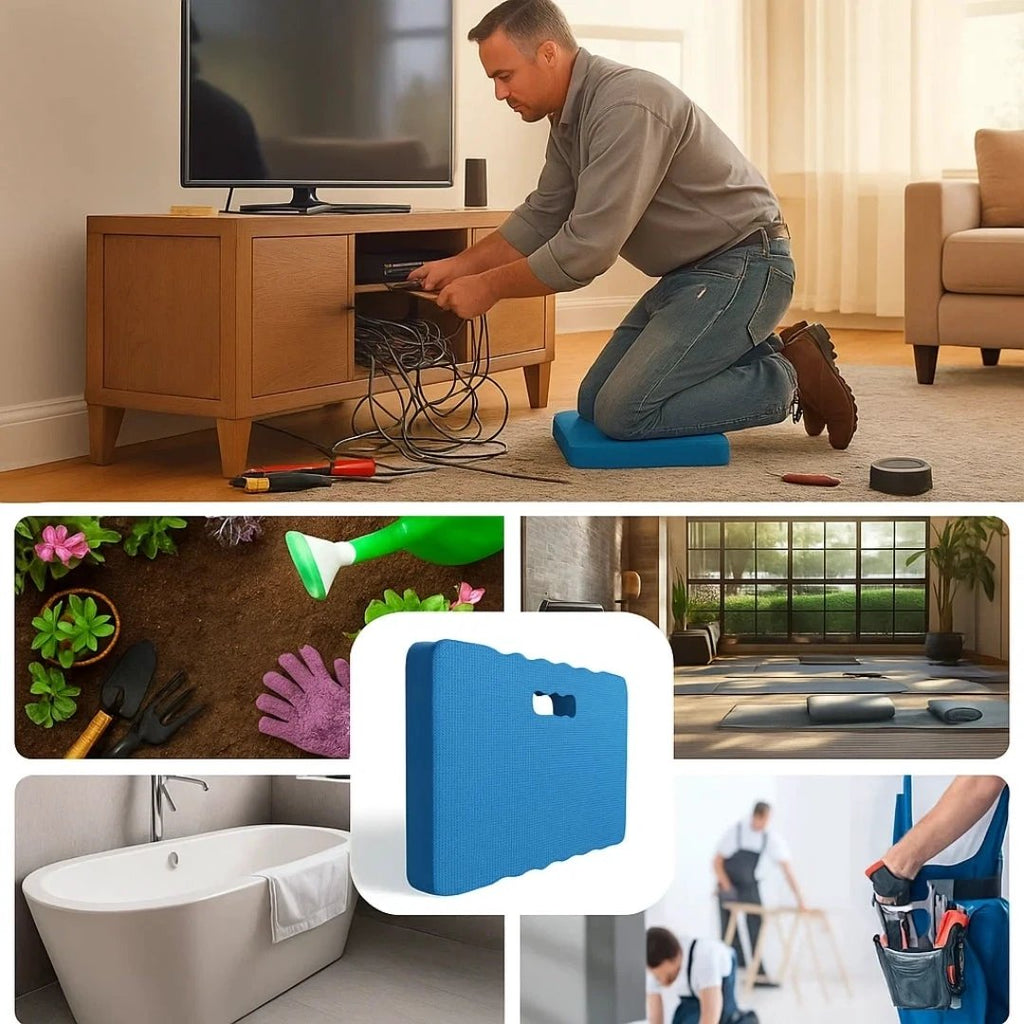 Knee Pain Relief – Thick Foam Support – Protects Joints – All-Day Comfort for Gardening, DIY & Cleaning Bowlift by Bowlift