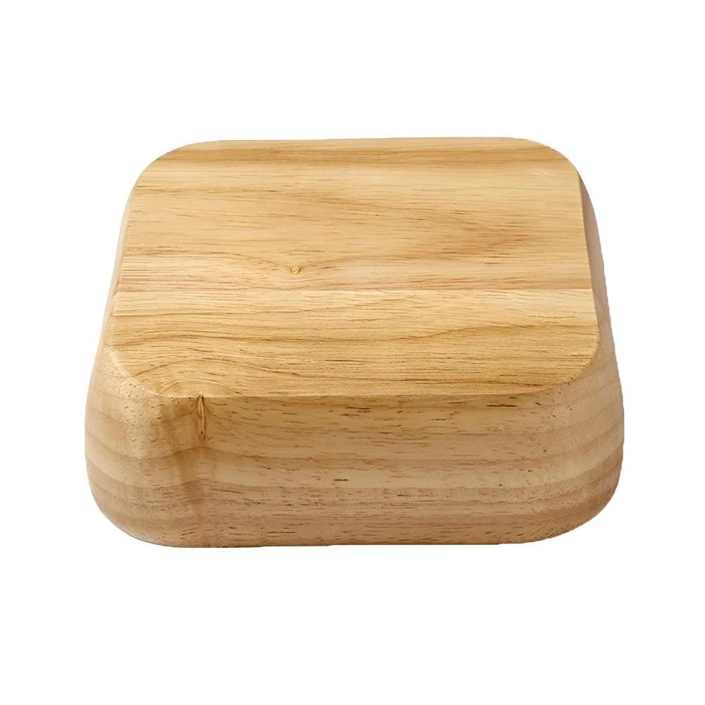 Natural Wood Square Bowl by Casa & Beyond