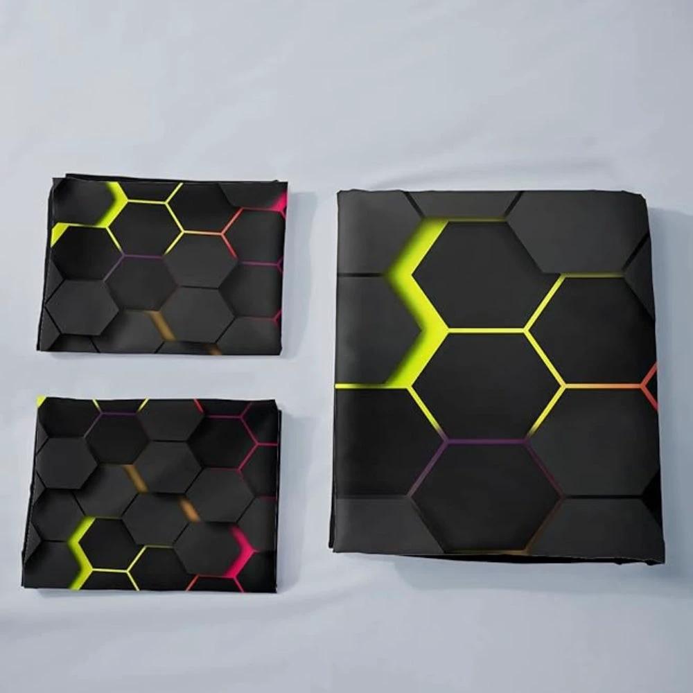 Prisma Hive | 3pcs Duvet Cover Set by Casa & Beyond