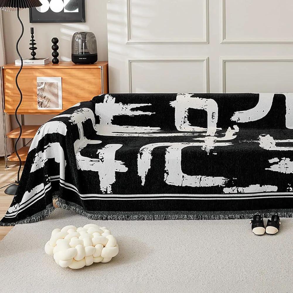 Brushstroke Art Sofa Cover by Casa & Beyond
