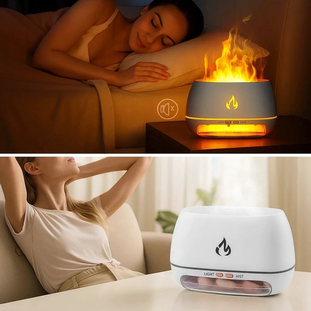 Relieves Dry Air and Aids Sleep – Himalayan Salt Crystal, Quiet Mist and Calming Home Air Wellness Bowlift by Bowlift