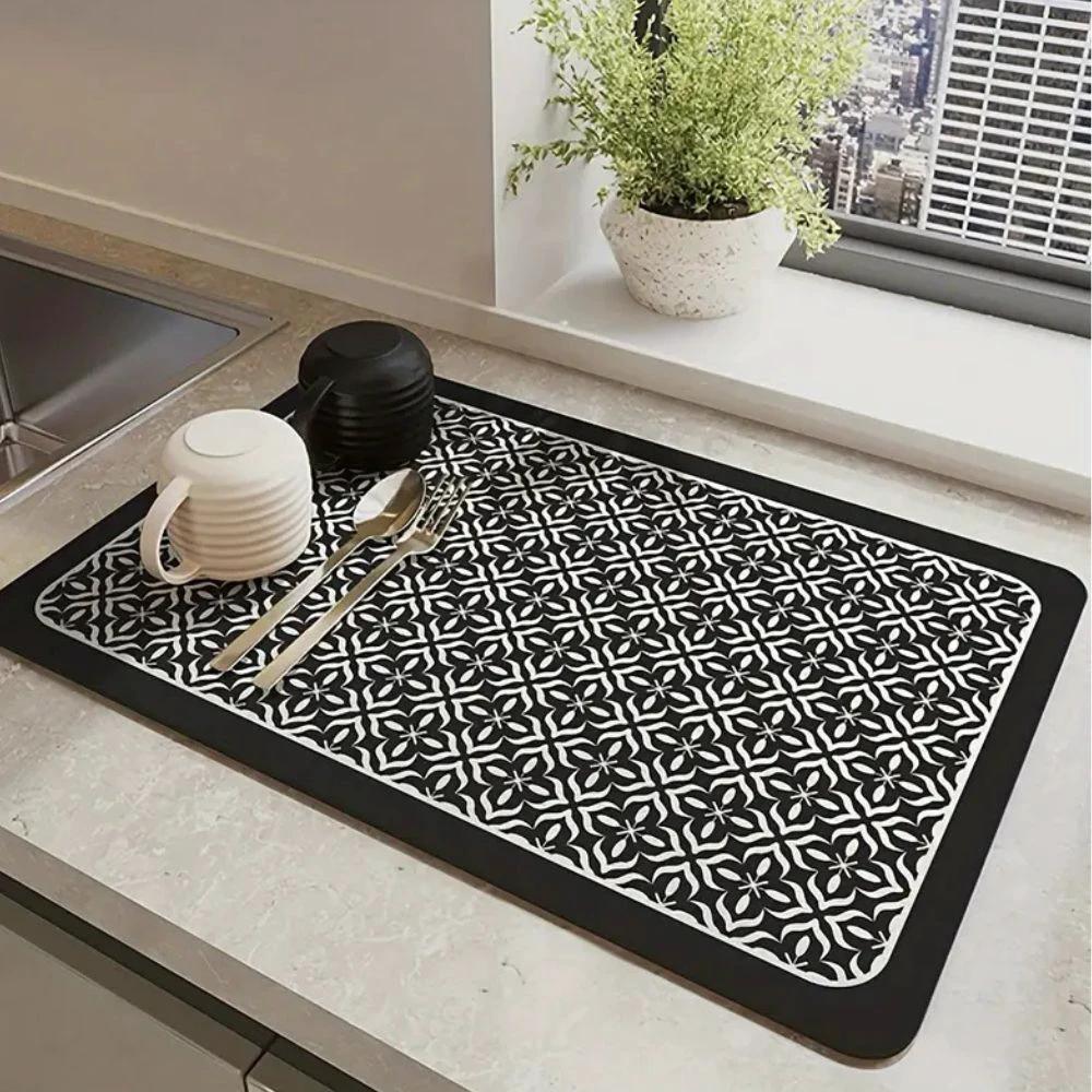 Mandala Kitchen Dish Drying Mat by Casa & Beyond