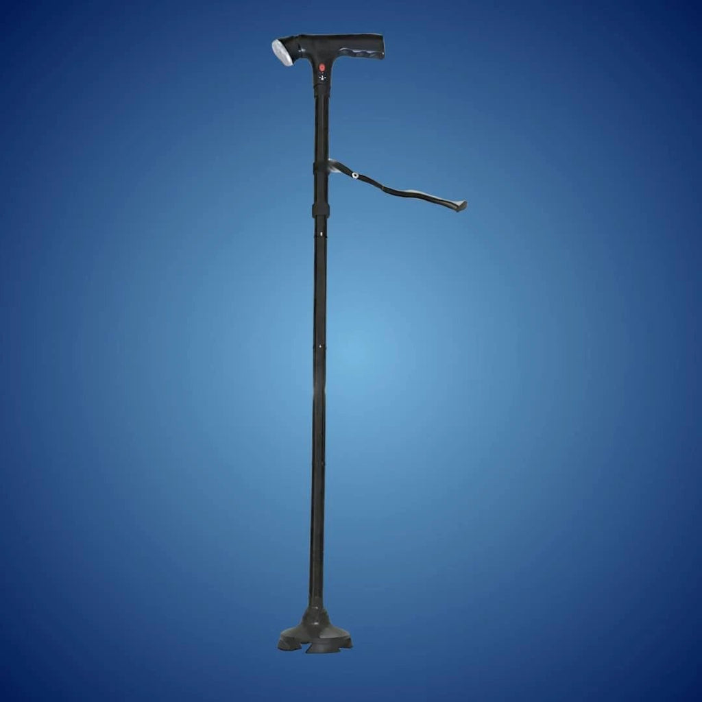 MobilityMate Folding Cane Collapsible Walking Stick | Telescopic Walking Stick - Lightweight Cane - for Seniors and Travellers Bowlift by Bowlift