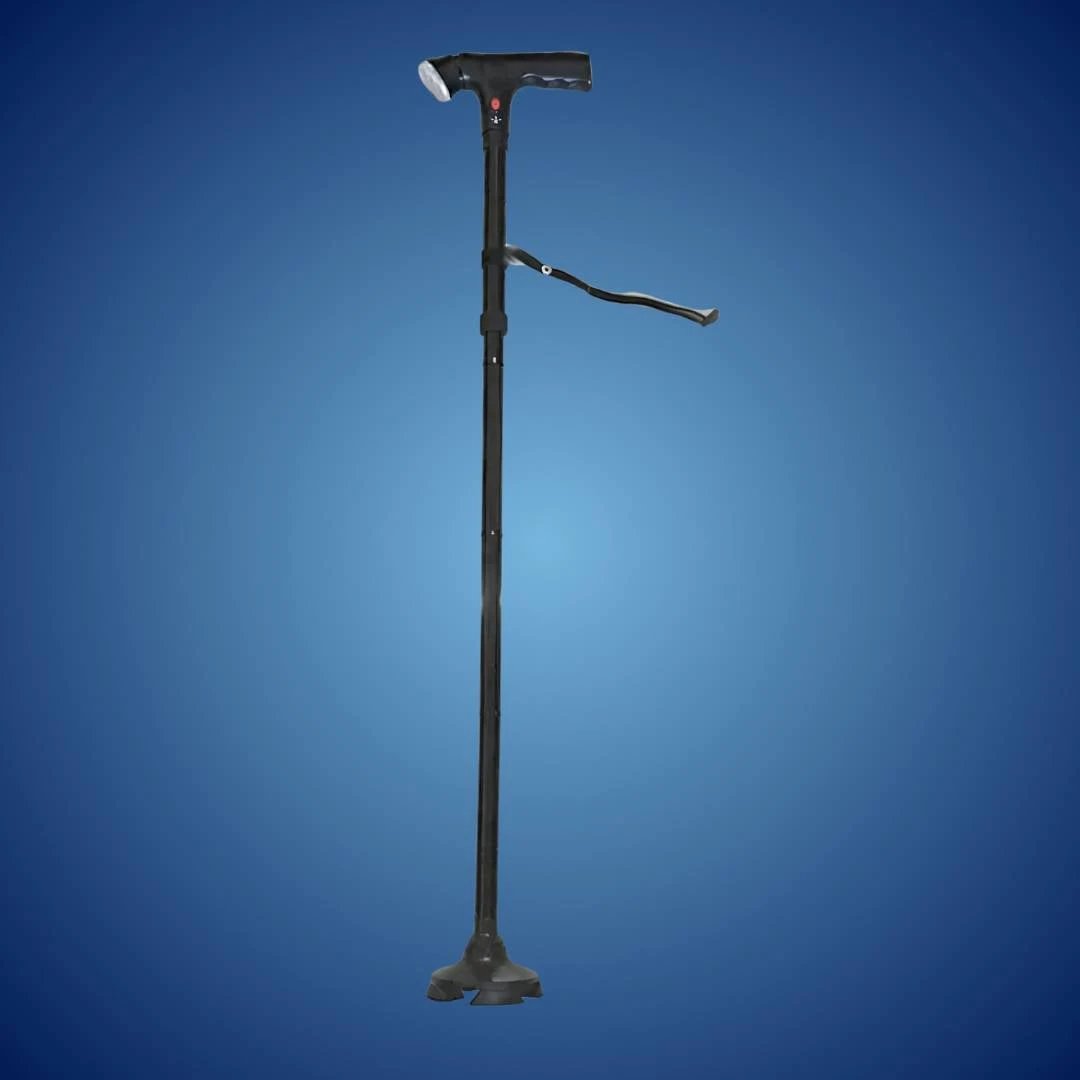 MobilityMate Folding Cane Collapsible Walking Stick | Telescopic Walking Stick - Lightweight Cane - for Seniors and Travellers Bowlift by Bowlift