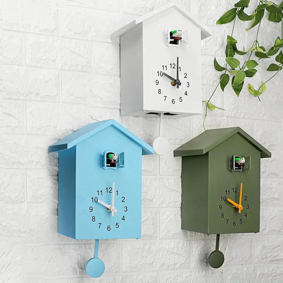 Modern Cuckoo Wall Clock – Elegant Minimalist Design with Hourly Cuckoo Sound by BowLift