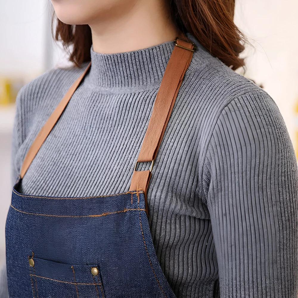 Adjustable Denim Apron by Casa & Beyond