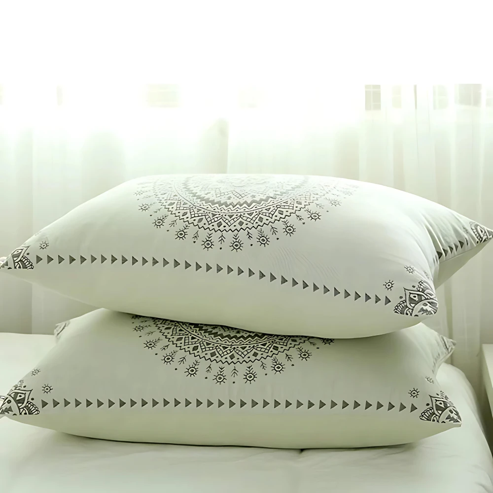 Mandala Soft Cotton Gauze Pillowcases (2pcs) by Casa & Beyond